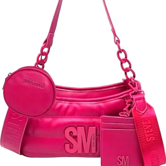 Steve Madden Handbags - Steve Madden Pink Flash Crossbody bag with bonus wallet and Card Holder NWT